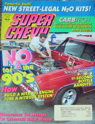 SUPER CHEVY 1992 OCT - BOTTLE BABIES & MILLS